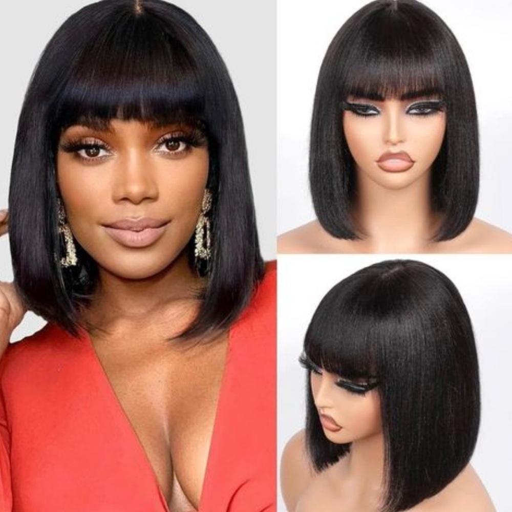 Human hair wig bob
